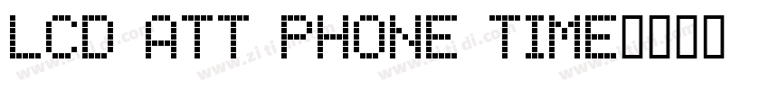 LCD ATT Phone Time字体转换